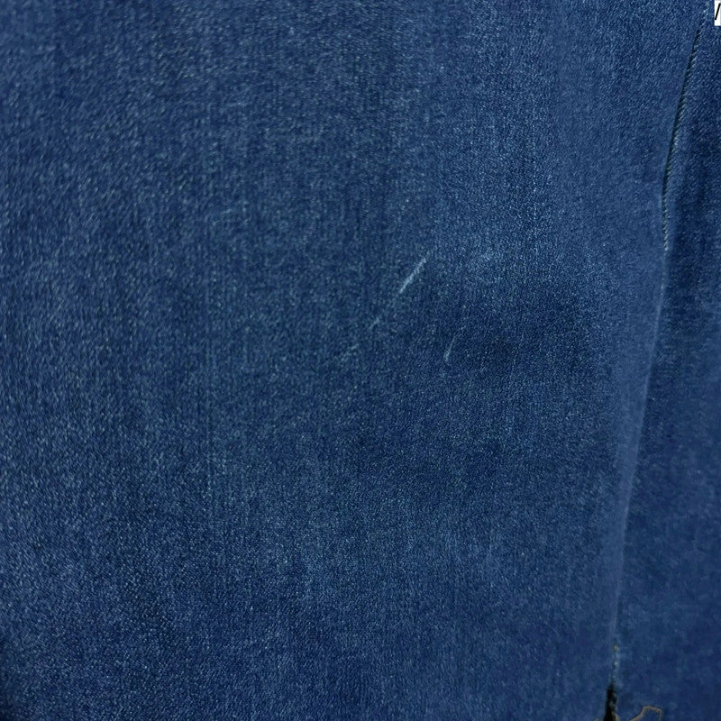 Vintage 90s Blue Long Denim Skirt - 38W