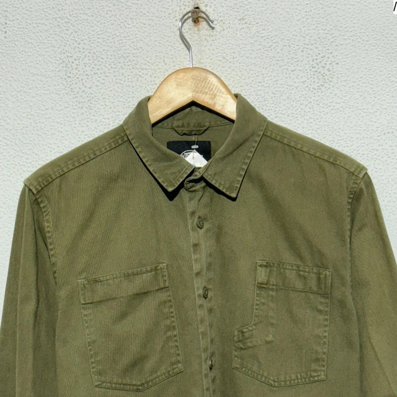 Khaki Dickies Shirt Military Style - Medium