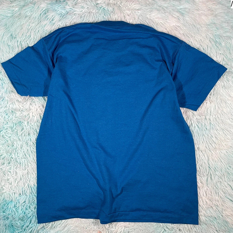Vintage 90s Blue Company Graphic T Shirt - XL