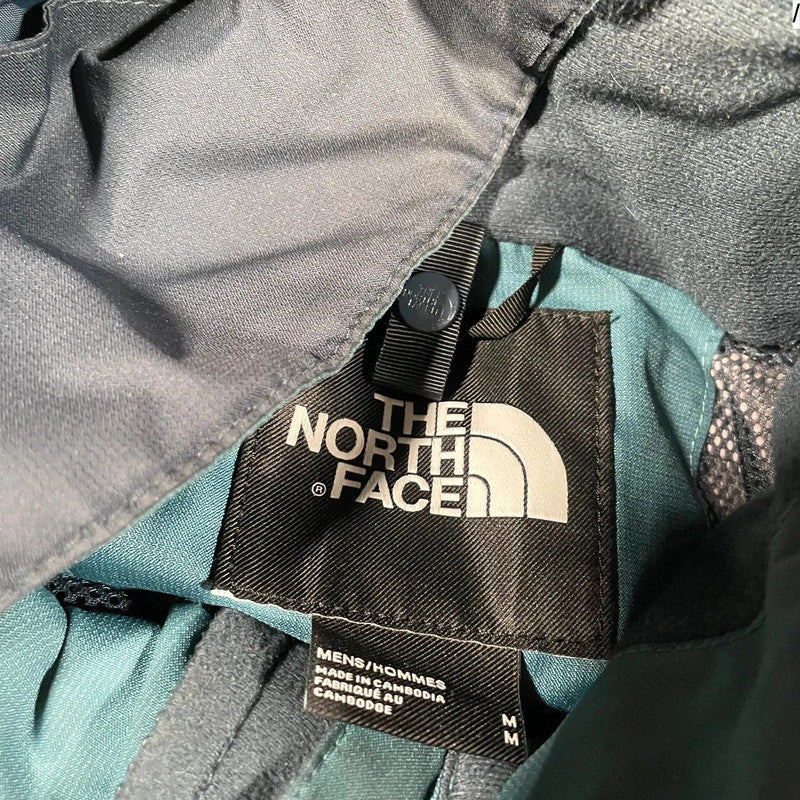 Blue & Black The North Face Coat Waterproof - Medium