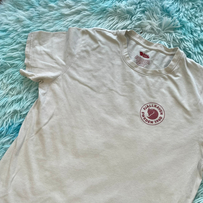 White Fjallraven T Shirt - Medium