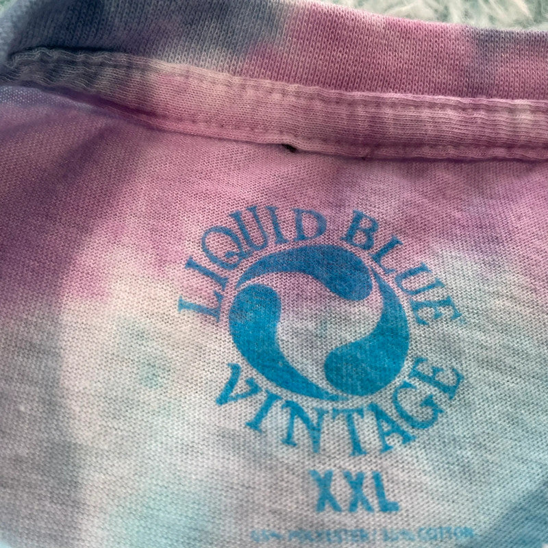 Grateful Dead Band T Shirt Tie Dye Liquid Blue - XXL