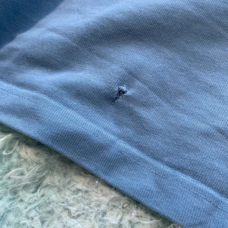 Vintage 90s Blue Polo Ralph Lauren Rugby Shirt - Large