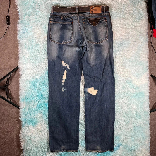 Vintage Just Cavalli Jeans Bleach Patterned - 38W