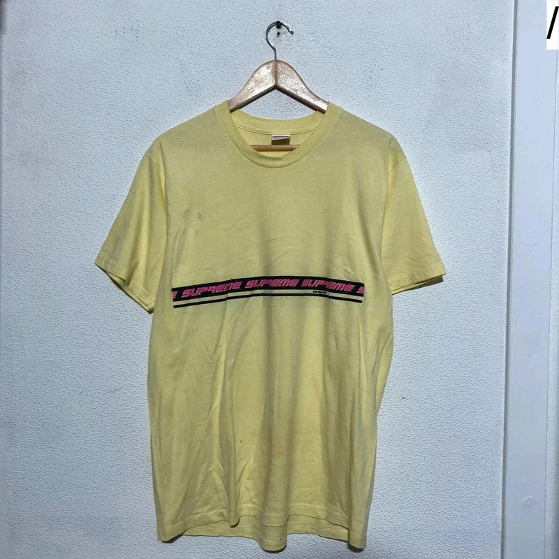 Yellow Supreme T Shirt Graphic - Medium