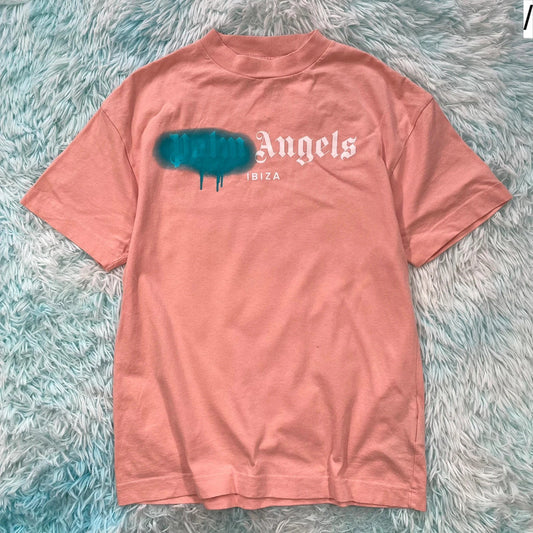Coral Peach Palm Angels T Shirt - Small