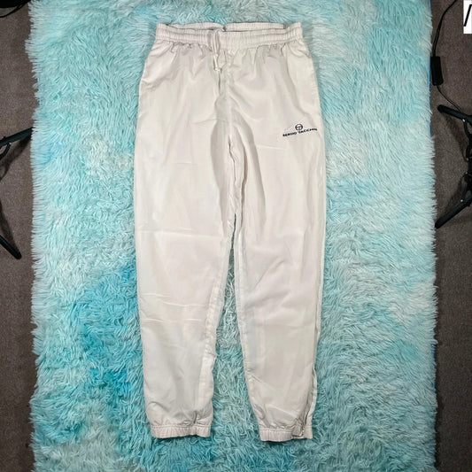 Vintage 90s White Sergio Tacchini Tracksuit Bottoms - Medium