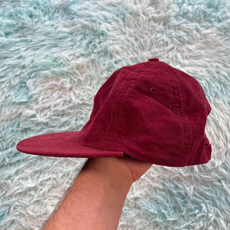 Red Corduroy Only Cap