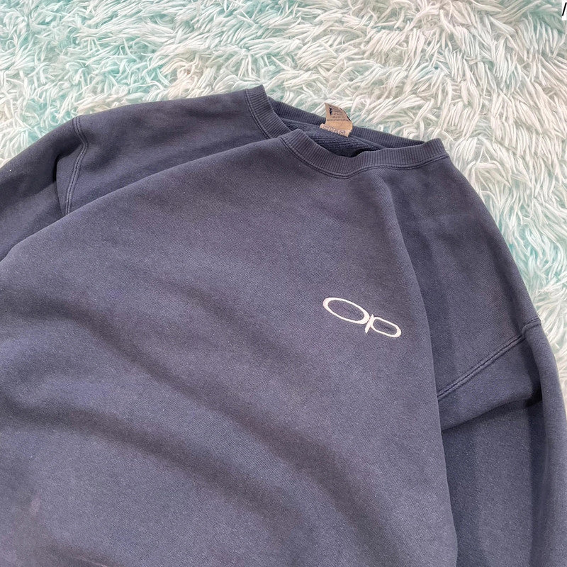 Vintage 90s Navy Ocean Pacific Sweatshirt - Medium