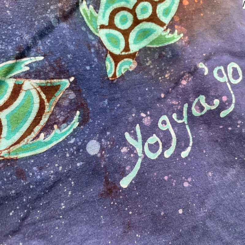 Vintage 80s Funky Turtle Graphic T Shirt - Small