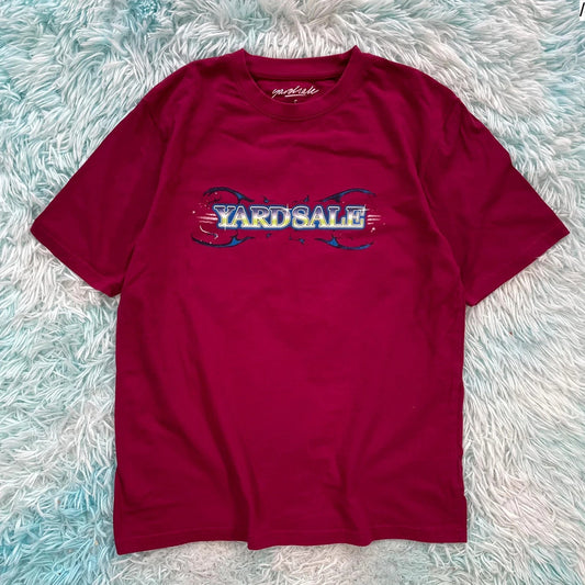 Red Yardsale T Shirt Graphic Spellout - Small
