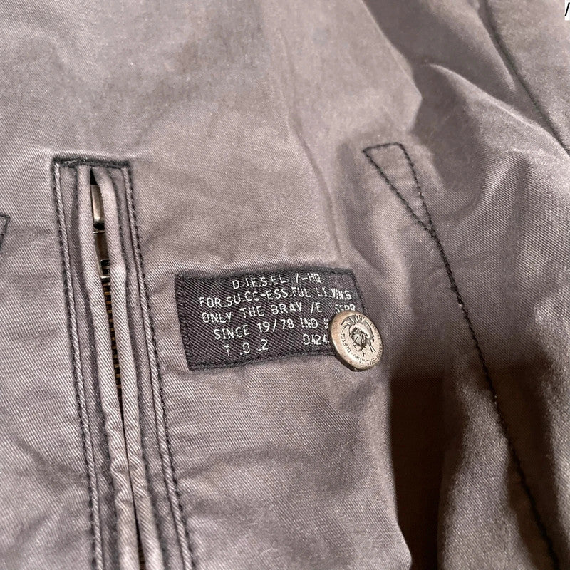 Vintage Grey Diesel Bomber Jacket - XL