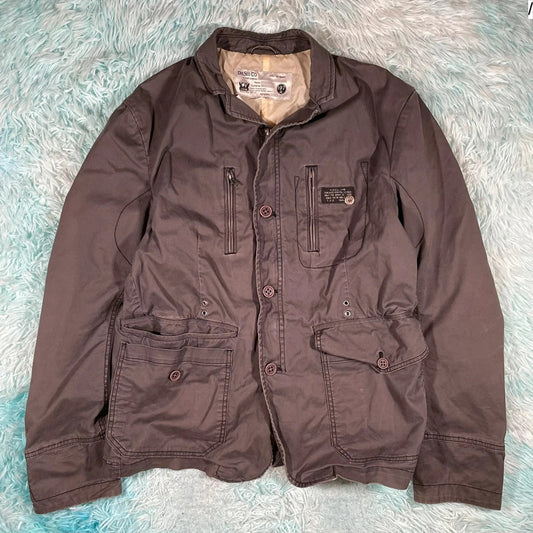 Vintage Grey Diesel Bomber Jacket - XL