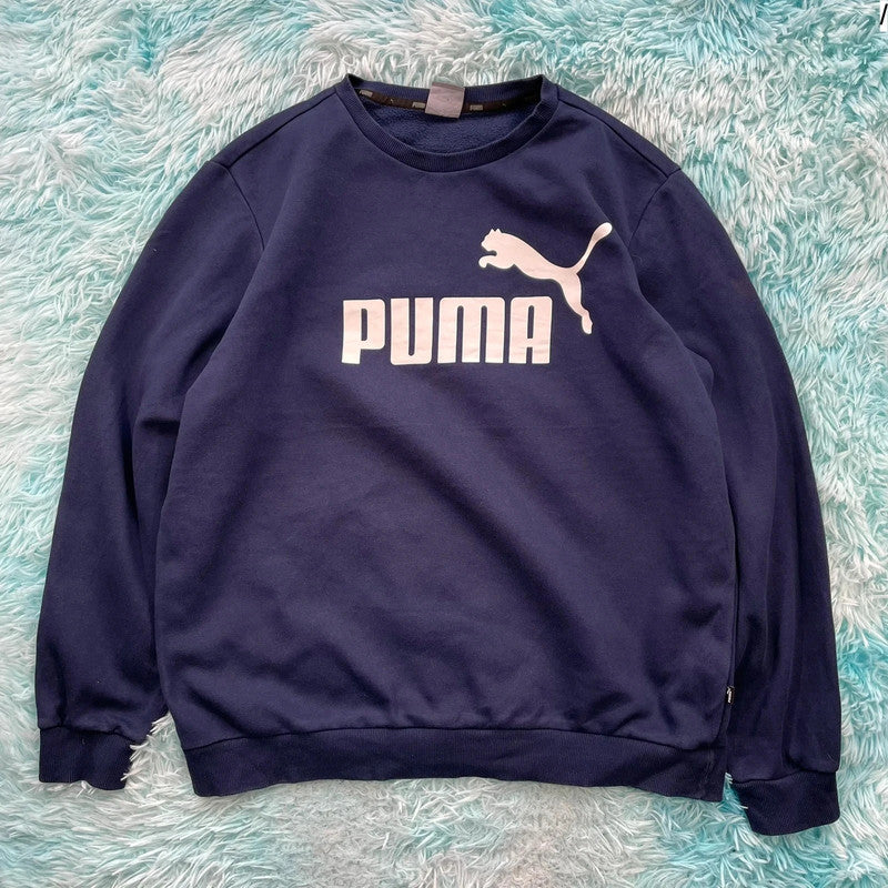 Navy Puma Sweatshirt - XL