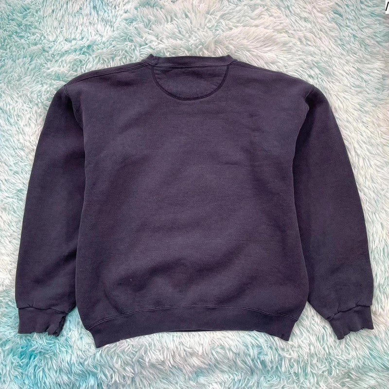 Vintage 90s Navy United Suppliers Embroidered Sweatshirt - Medium