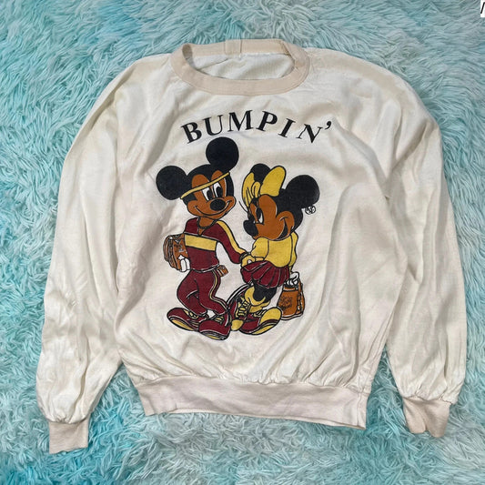 Vintage 80s Mickey Mouse Parody Sweatshirt- Small