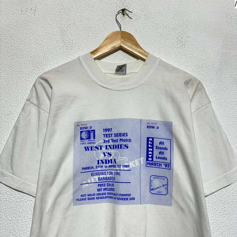 Vintage 1997 England Cricket T Shirt - Large