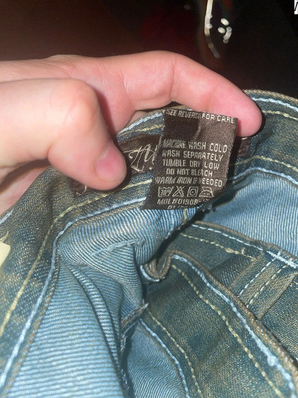 Vintage Grey Baggy Jean Shorts Jorts - 42W