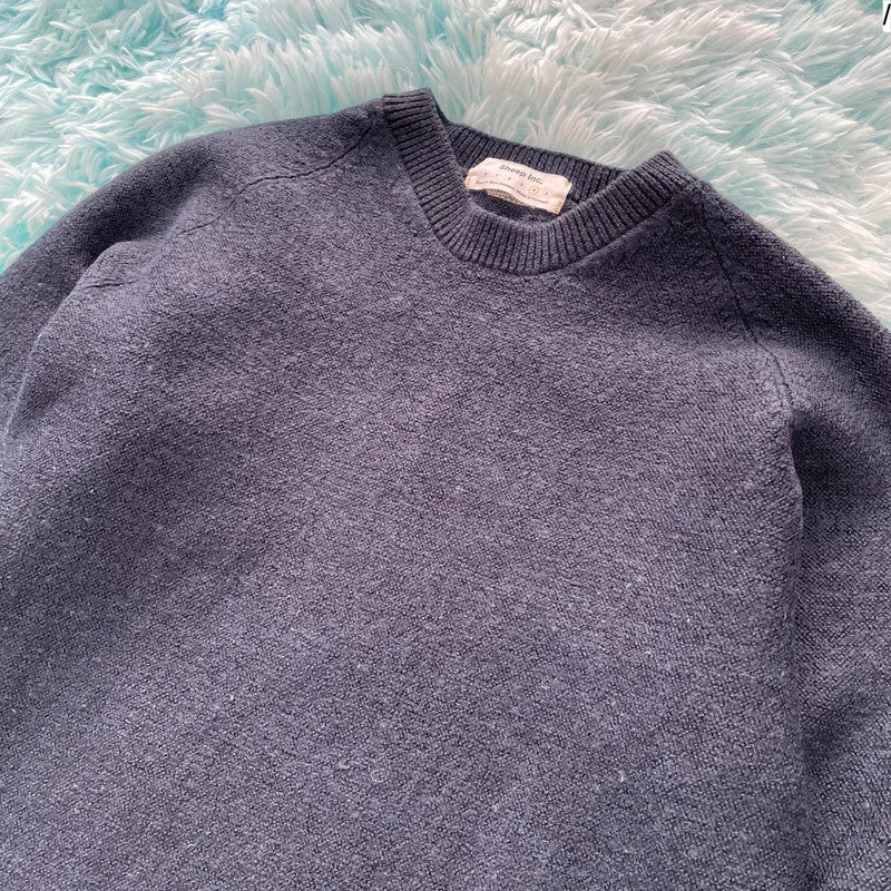 Navy Sheep Inc Knitted Jumper - Large