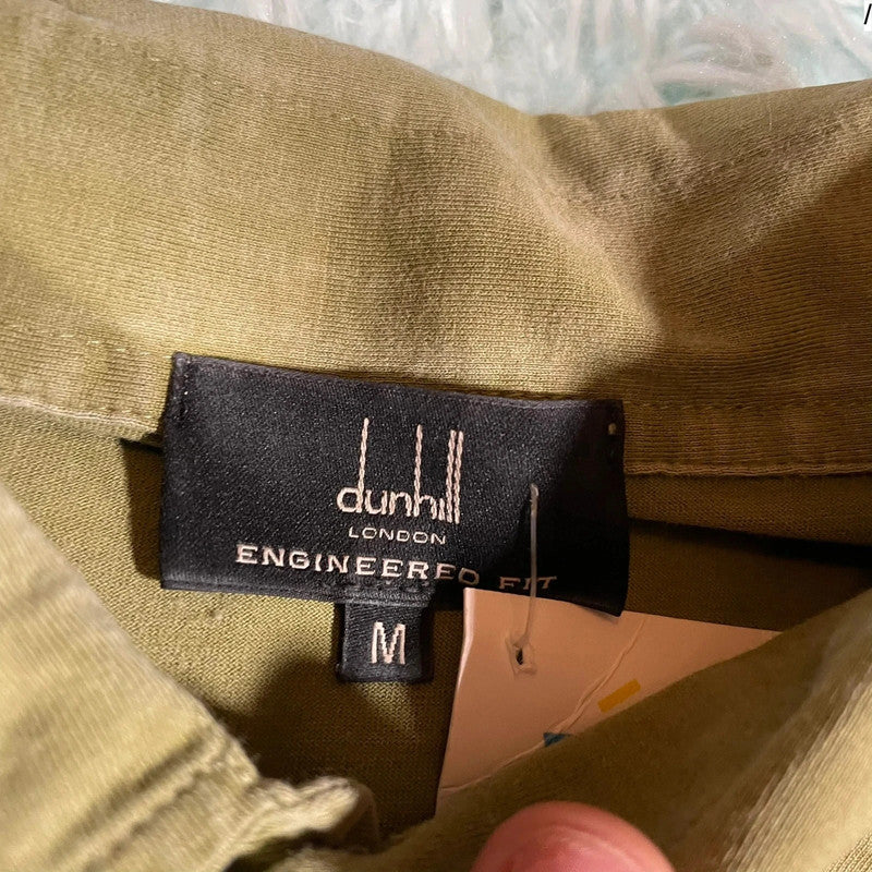 Khaki Dunhill Polo Shirt - Medium