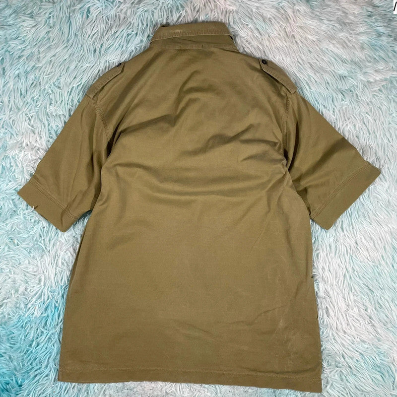 Khaki Dunhill Polo Shirt - Medium
