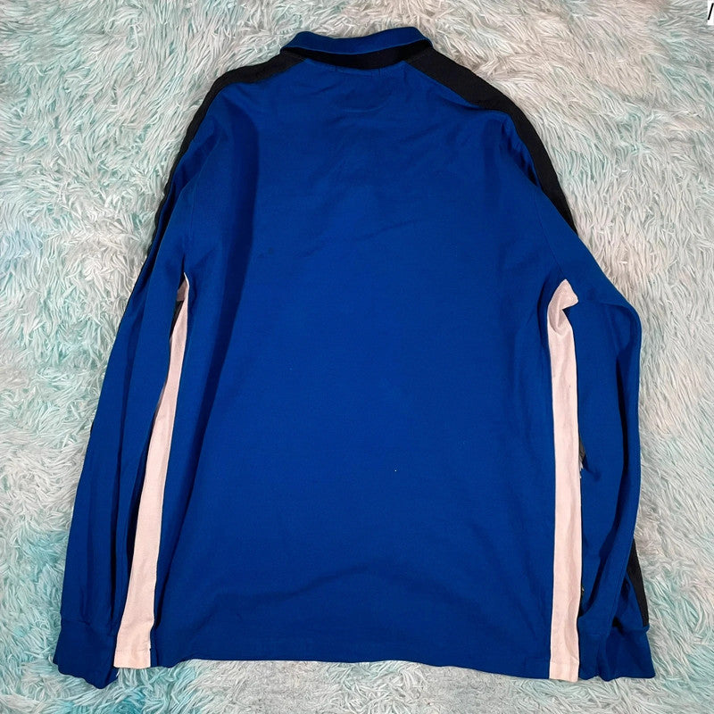 Vintage Blue Polo Ralph Lauren Long Sleeve Polo Shirt - XL