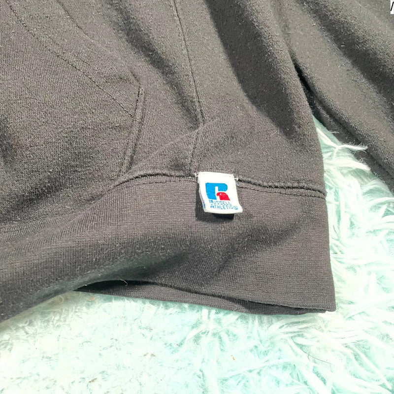 Black Russell Athletic Blank Hoodie - Large