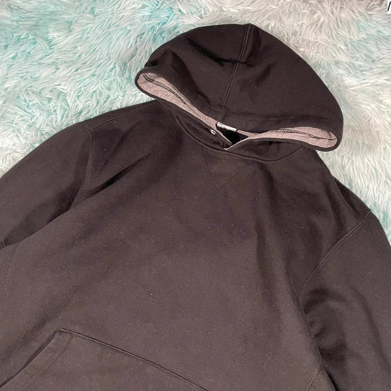Black Russell Athletic Blank Hoodie - Large