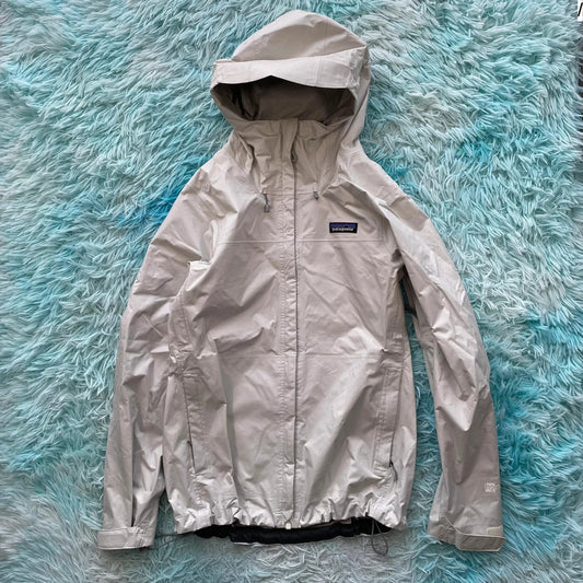 White Patagonia Waterproof Jacket - Womens XS
