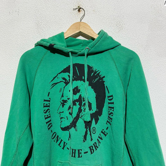 Green Diesel Hoodie Mohawk Graphic - Medium