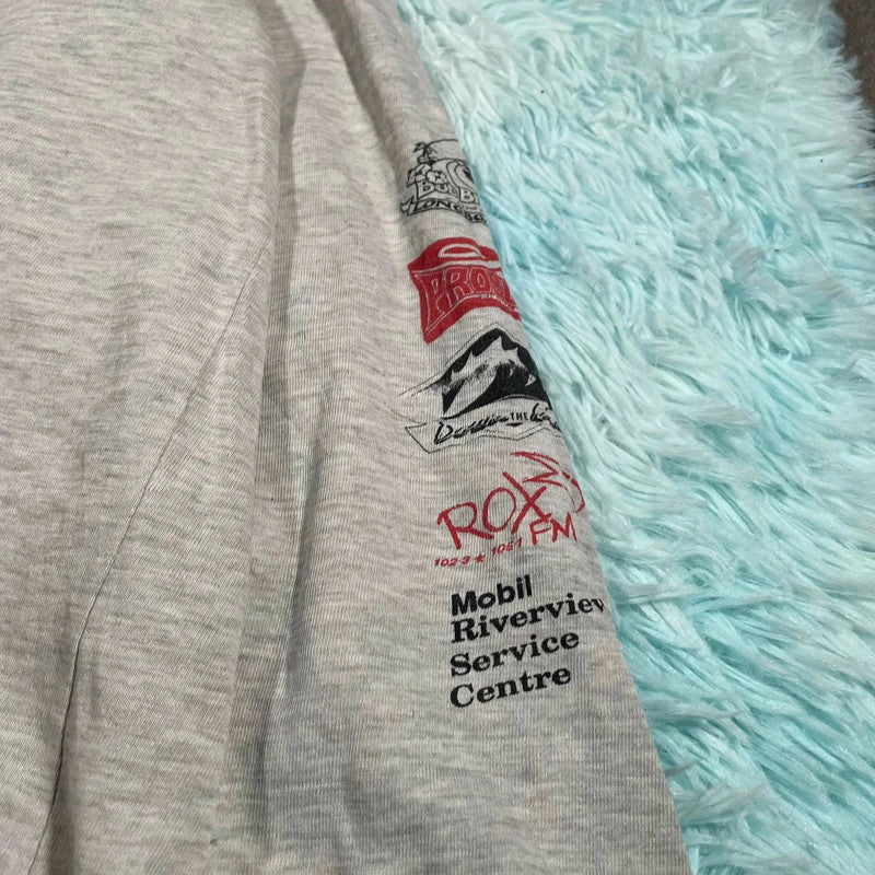 Vintage 90s 1996 Mal Muster Surf Graphic T Shirt Long Sleeve - Medium