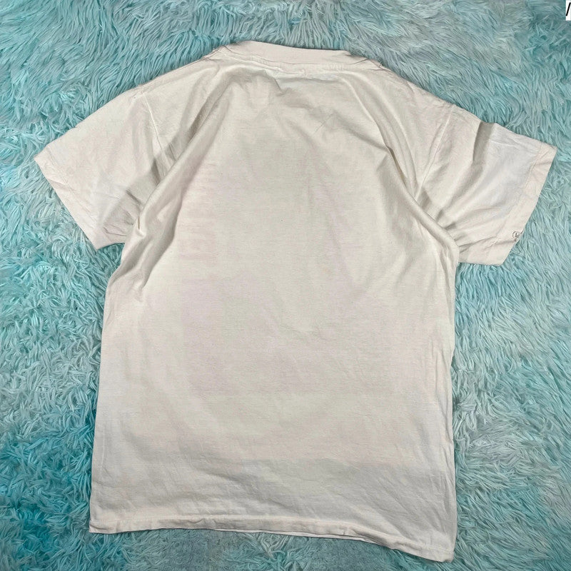 Vintage 90s White Michael Jackson Graphic T Shirt - Large