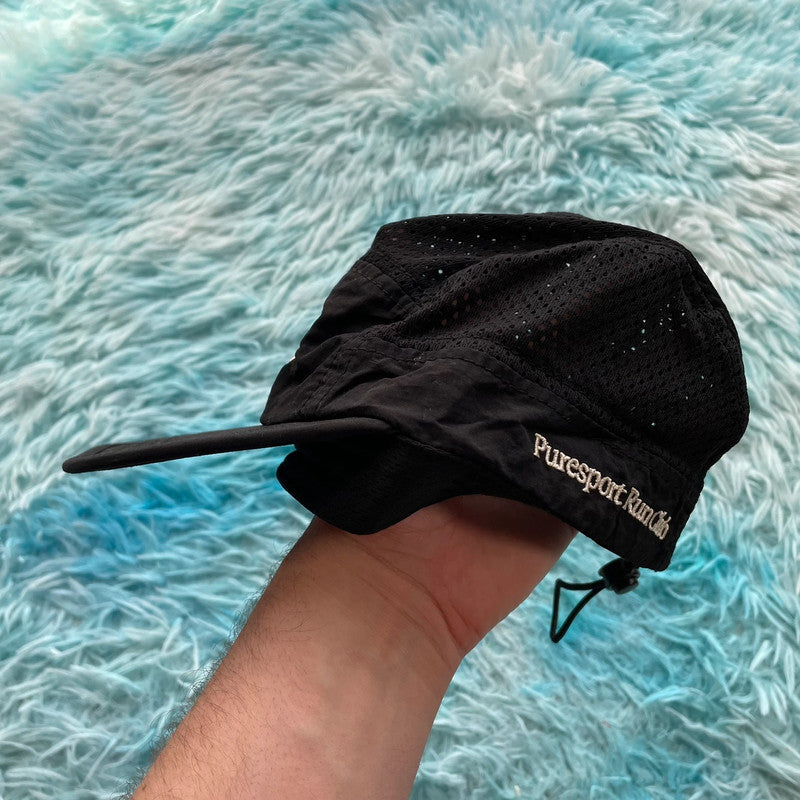 Black Puresport Run Club Running Cap