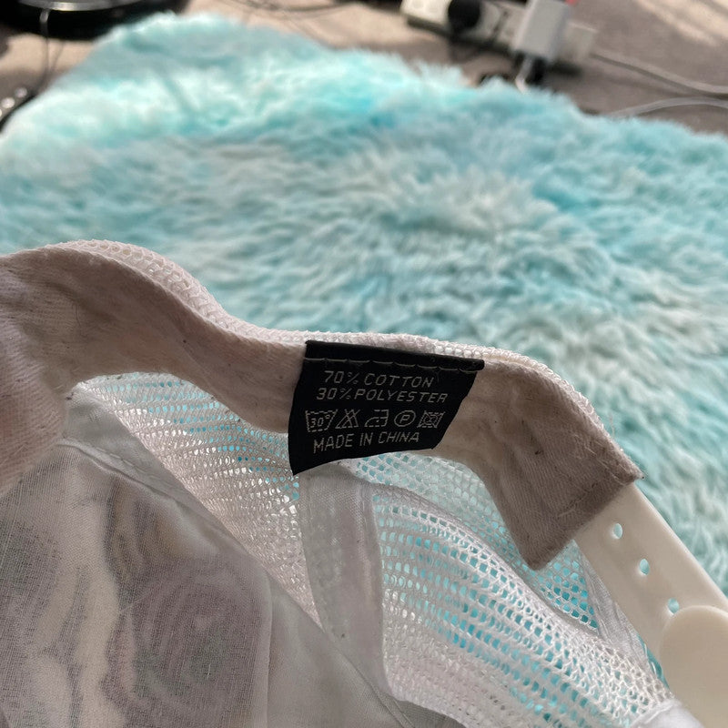 Vintage Y2K White Sequinned Cap