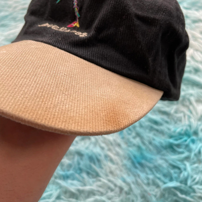 Vintage Black & Beige Barbados Cap