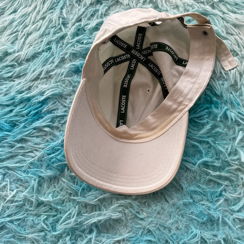 White Lacoste Cap