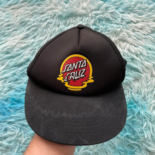 Black Santa Cruz Trucker Cap