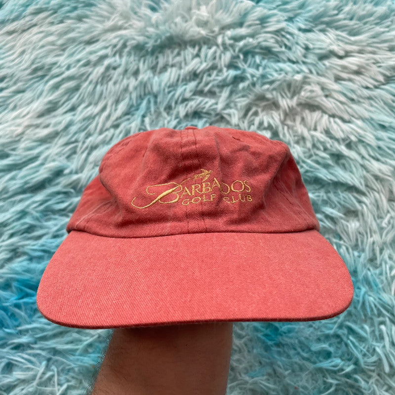 Vintage Red Barbados Golf Cap