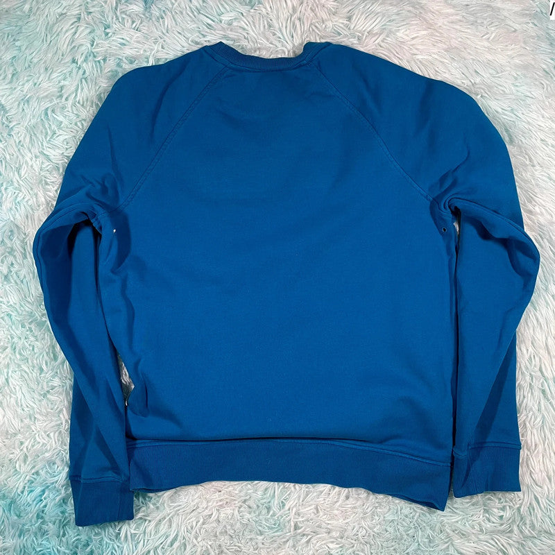 Blue Lacoste Sweatshirt Spellout - Medium