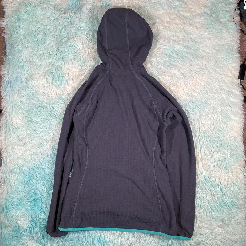 Grey Columbia Full Zip Hoodie Fleece - Womens Medium