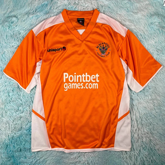 Vintage 2005-07 Blackpool Shirt Uhlsport - Large