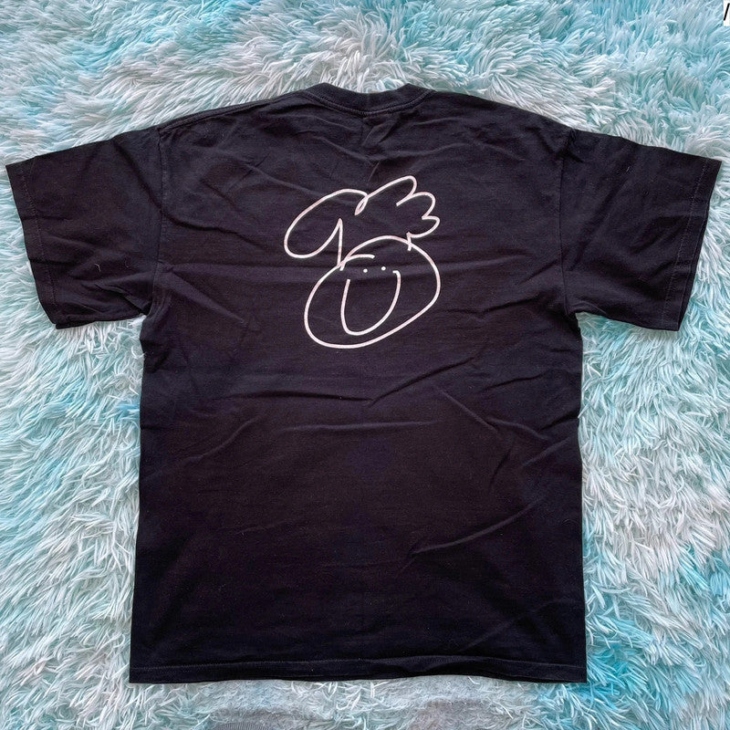 Vintage 00s Black Eat Your Hearts Out T Shirt - L