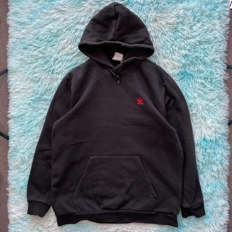 Black Heavyweight Adidas Hoodie - XL