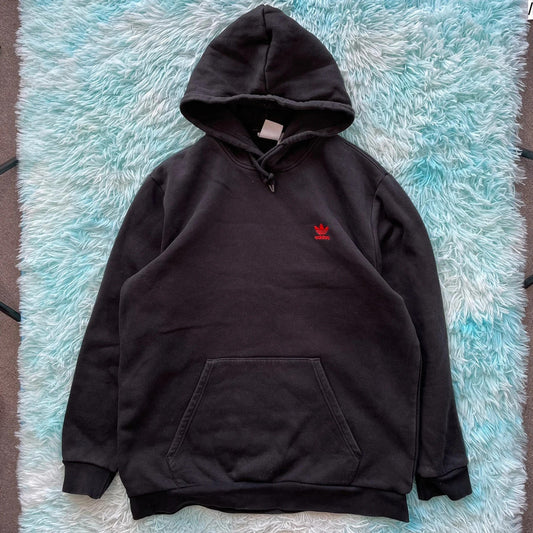 Black Heavyweight Adidas Hoodie - XL