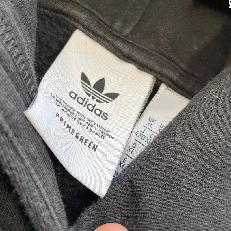 Black Heavyweight Adidas Hoodie - XL