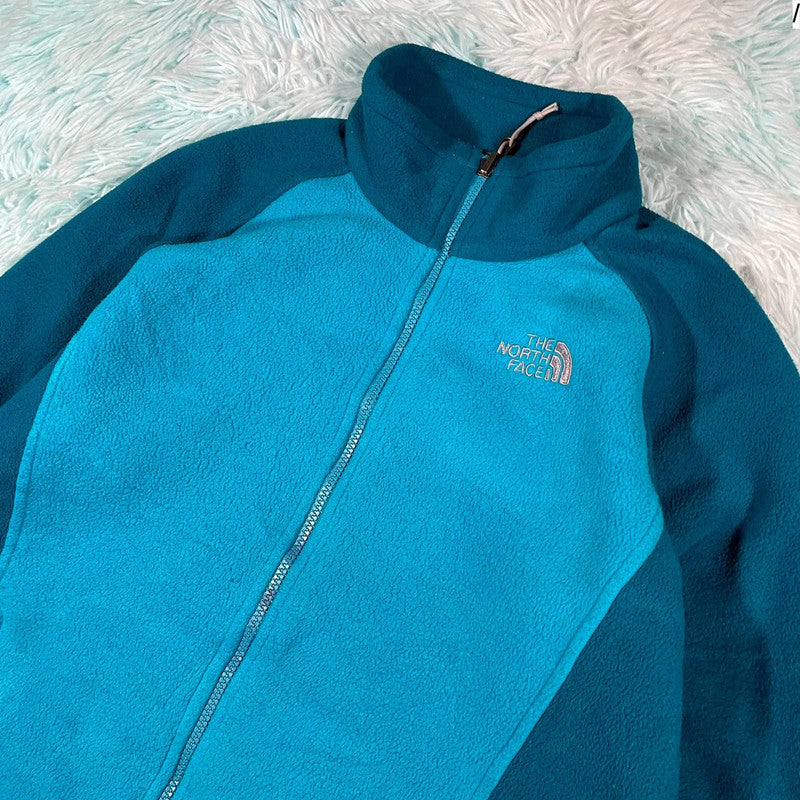 Blue & Navy The North Face Fleece Jumper Full Zip - Large