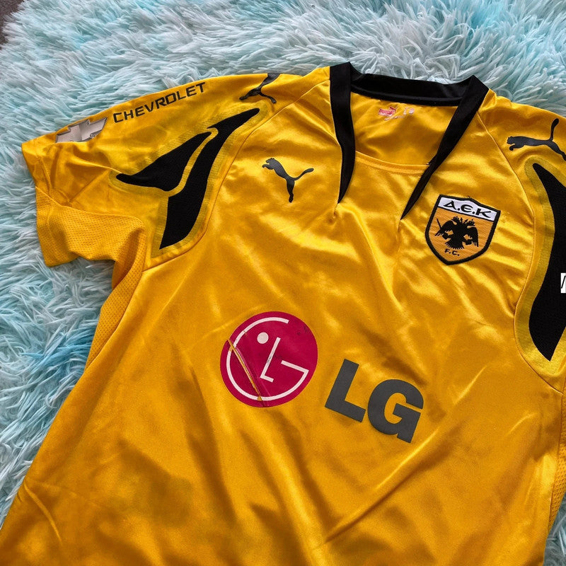 AEK Athens Football Shirt Home Kit Puma - Medium