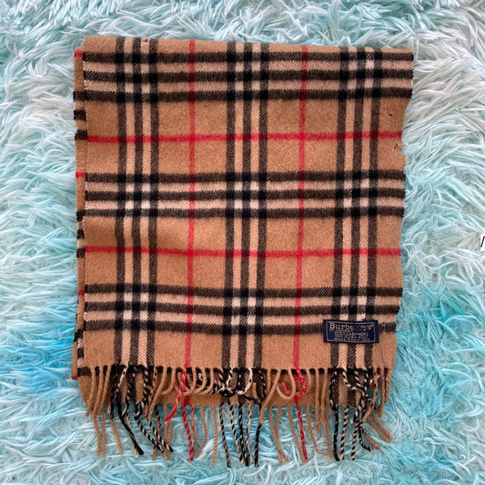 Beige Novacheck Burberry Scarf Cashmere
