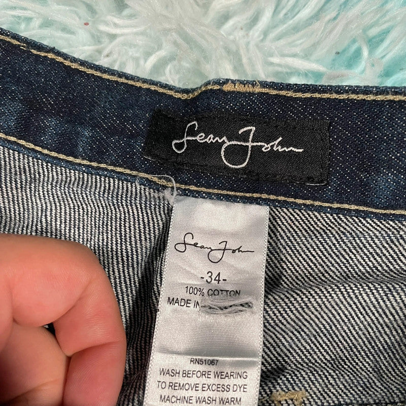 Vintage 90s Sean John Baggy Jean Shorts Jorts