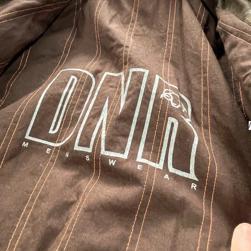 Vintage 90s Brown DNR Leather Jacket - XL